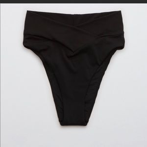 Aerie crossover high cut cheeky bikini bottom